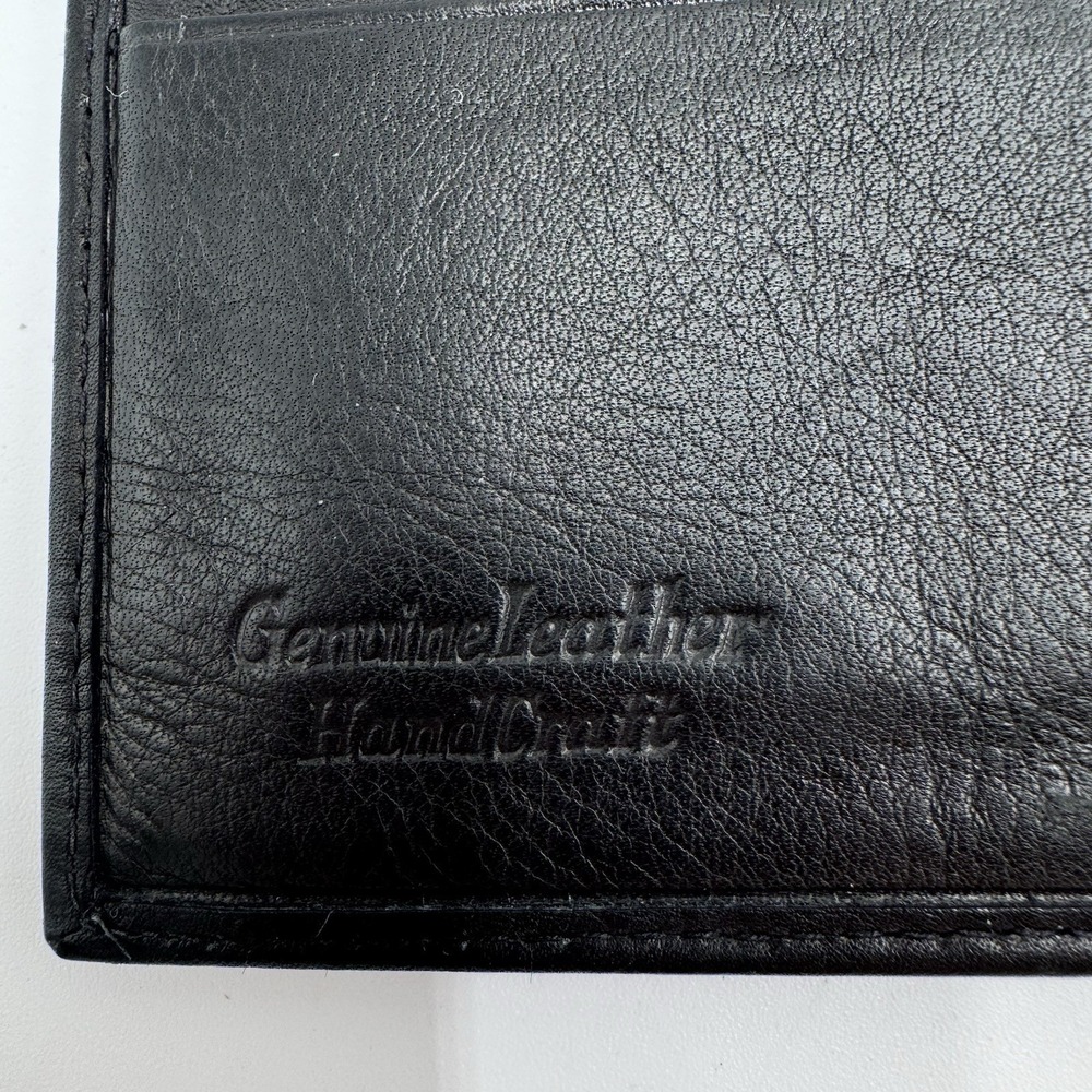 Genuine Leather Long Wallet Black Soft Leather Made in India Card Organizer - Picture 2 of 9